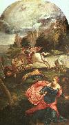 Jacopo Robusti Tintoretto St.George and the Dragon oil on canvas